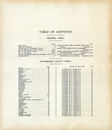 Table of Contents, McPherson County 1911